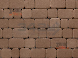  Тротуарная плитка Лидер 40 Классика-3 60 мм Коричневый: внешний вид